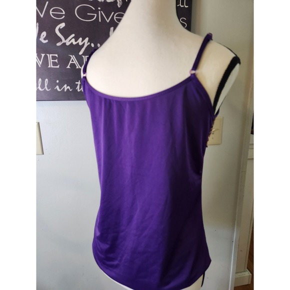 Y2K 90s Satin Fairy Top M Lace Romantic Whimsigoth Dainty Coquette Doll‎ Purple - Picture 2 of 10